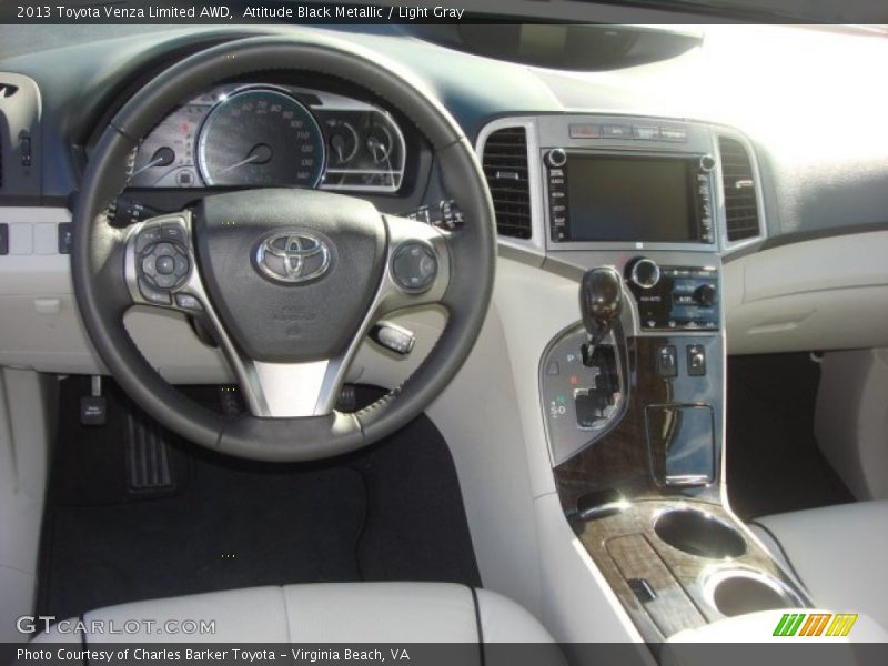 Attitude Black Metallic / Light Gray 2013 Toyota Venza Limited AWD