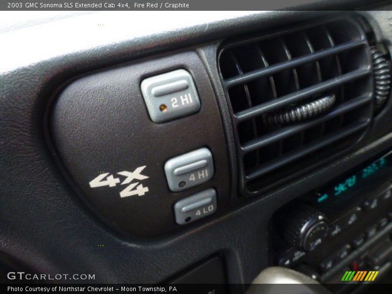 Fire Red / Graphite 2003 GMC Sonoma SLS Extended Cab 4x4