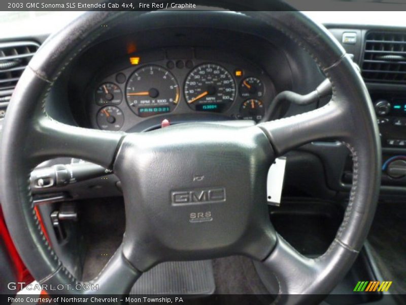 Fire Red / Graphite 2003 GMC Sonoma SLS Extended Cab 4x4