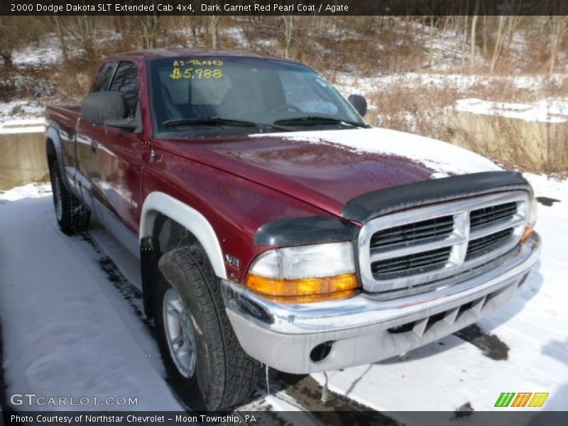 Dark Garnet Red Pearl Coat / Agate 2000 Dodge Dakota SLT Extended Cab 4x4