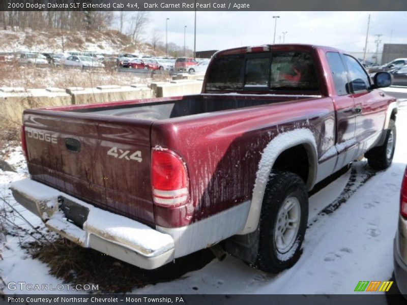 Dark Garnet Red Pearl Coat / Agate 2000 Dodge Dakota SLT Extended Cab 4x4