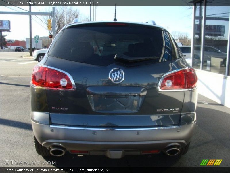 Cyber Gray Metallic / Titanium 2012 Buick Enclave AWD