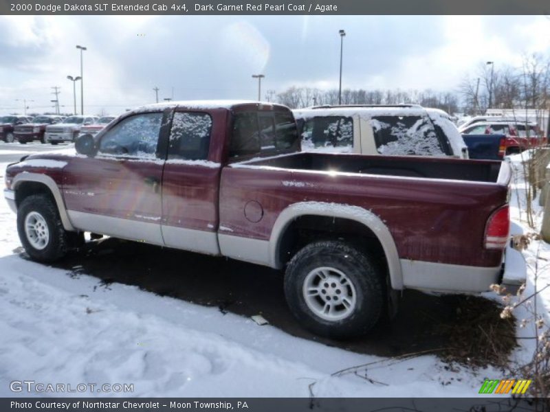 Dark Garnet Red Pearl Coat / Agate 2000 Dodge Dakota SLT Extended Cab 4x4