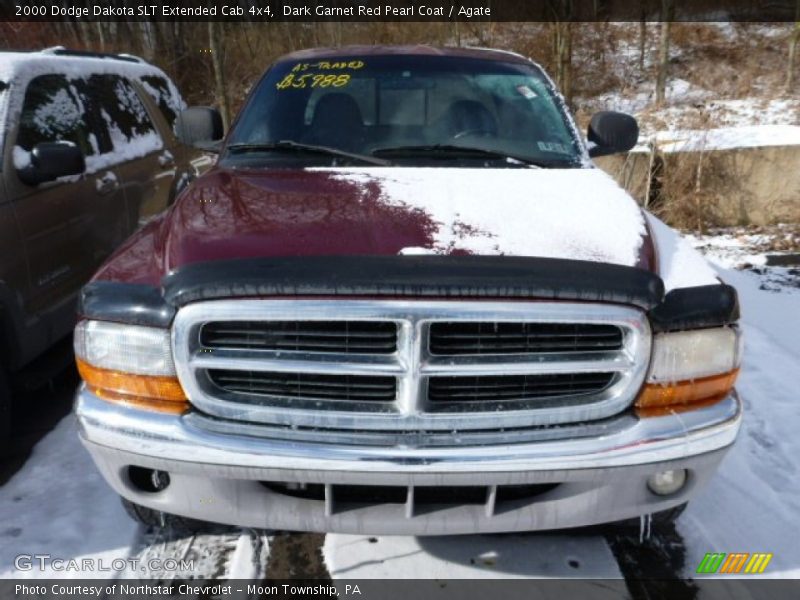 Dark Garnet Red Pearl Coat / Agate 2000 Dodge Dakota SLT Extended Cab 4x4