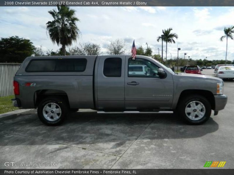 Graystone Metallic / Ebony 2008 Chevrolet Silverado 1500 LTZ Extended Cab 4x4