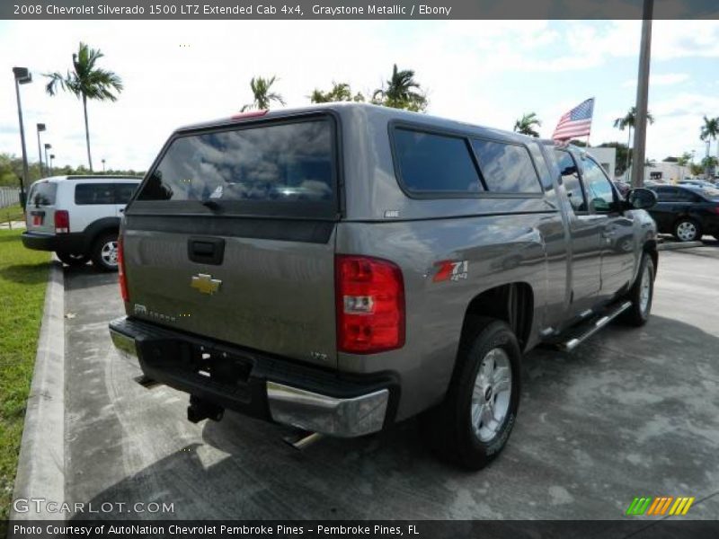 Graystone Metallic / Ebony 2008 Chevrolet Silverado 1500 LTZ Extended Cab 4x4