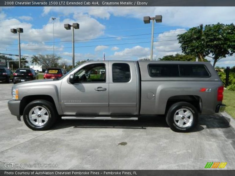 Graystone Metallic / Ebony 2008 Chevrolet Silverado 1500 LTZ Extended Cab 4x4