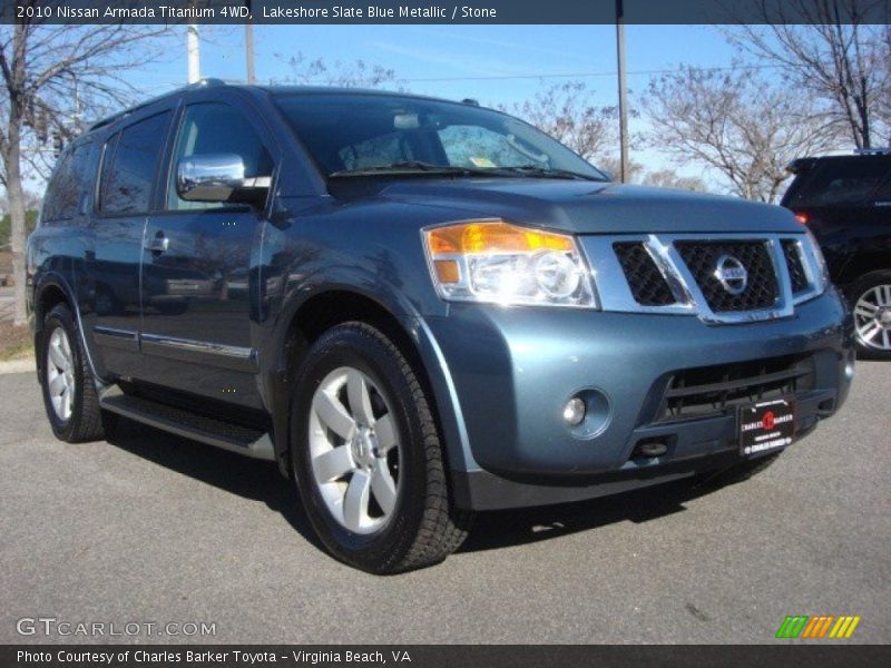 Lakeshore Slate Blue Metallic / Stone 2010 Nissan Armada Titanium 4WD