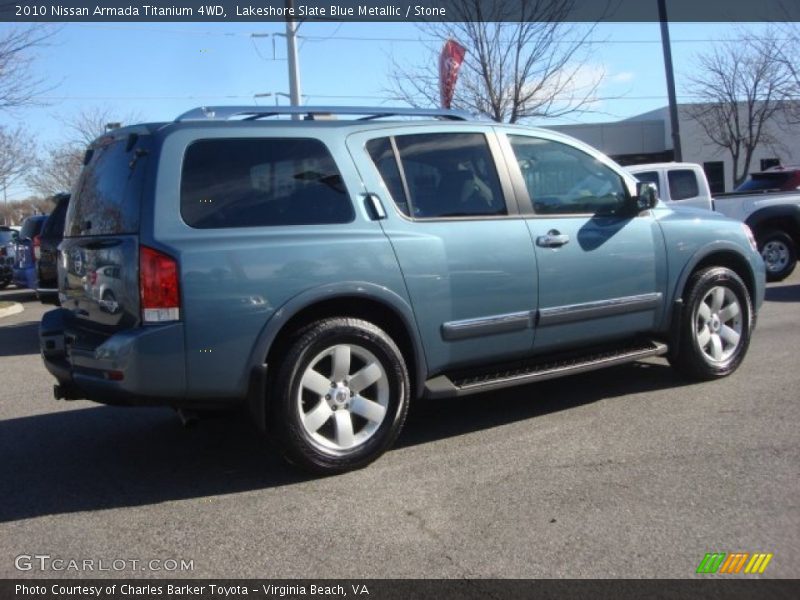 Lakeshore Slate Blue Metallic / Stone 2010 Nissan Armada Titanium 4WD