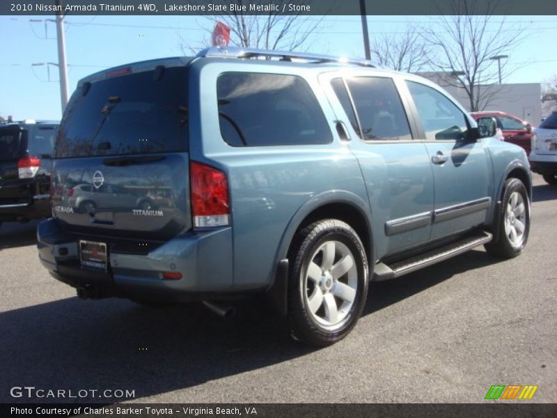 Lakeshore Slate Blue Metallic / Stone 2010 Nissan Armada Titanium 4WD