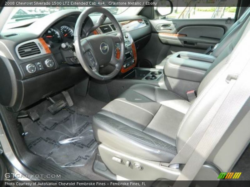 Graystone Metallic / Ebony 2008 Chevrolet Silverado 1500 LTZ Extended Cab 4x4