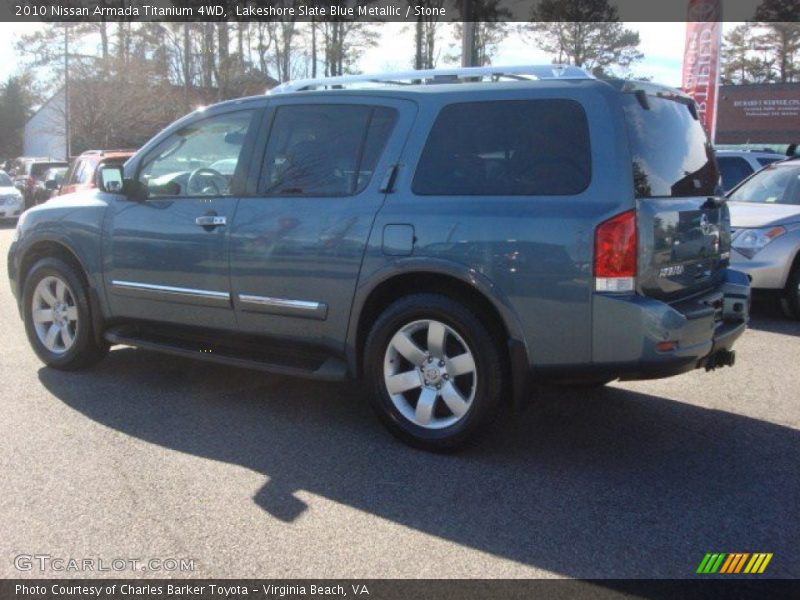 Lakeshore Slate Blue Metallic / Stone 2010 Nissan Armada Titanium 4WD