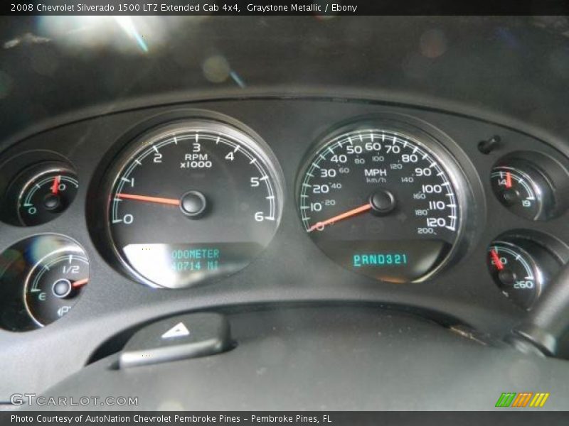 Graystone Metallic / Ebony 2008 Chevrolet Silverado 1500 LTZ Extended Cab 4x4