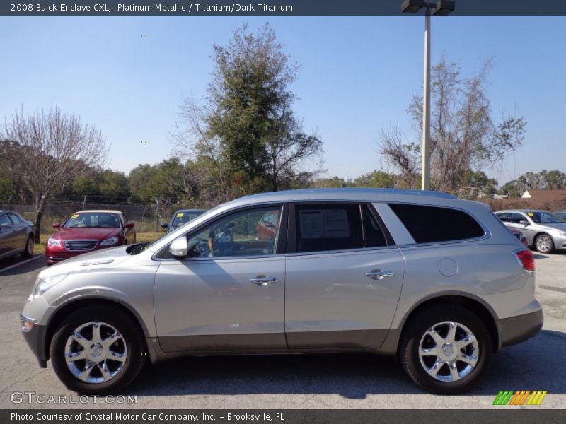 Platinum Metallic / Titanium/Dark Titanium 2008 Buick Enclave CXL