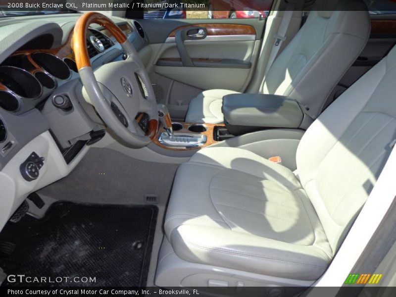 Platinum Metallic / Titanium/Dark Titanium 2008 Buick Enclave CXL