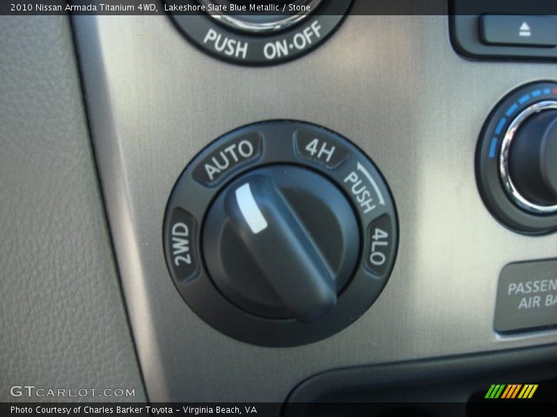 Controls of 2010 Armada Titanium 4WD