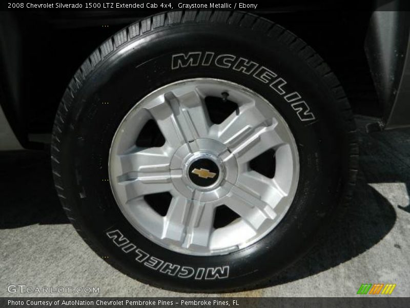Graystone Metallic / Ebony 2008 Chevrolet Silverado 1500 LTZ Extended Cab 4x4