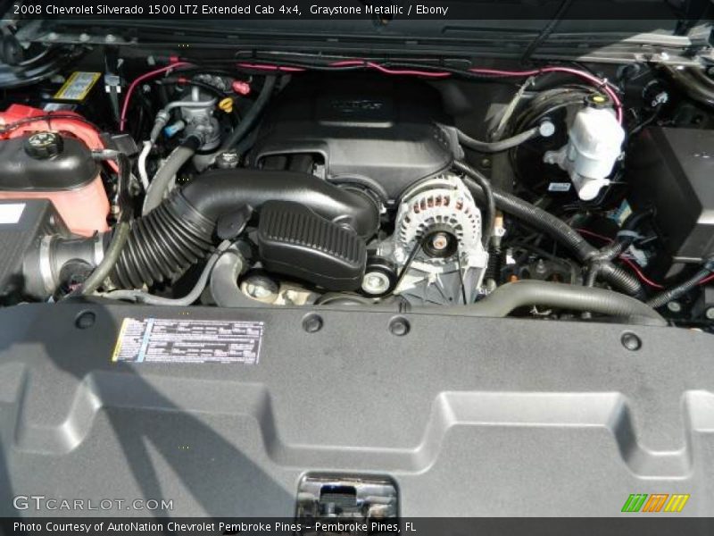 Graystone Metallic / Ebony 2008 Chevrolet Silverado 1500 LTZ Extended Cab 4x4