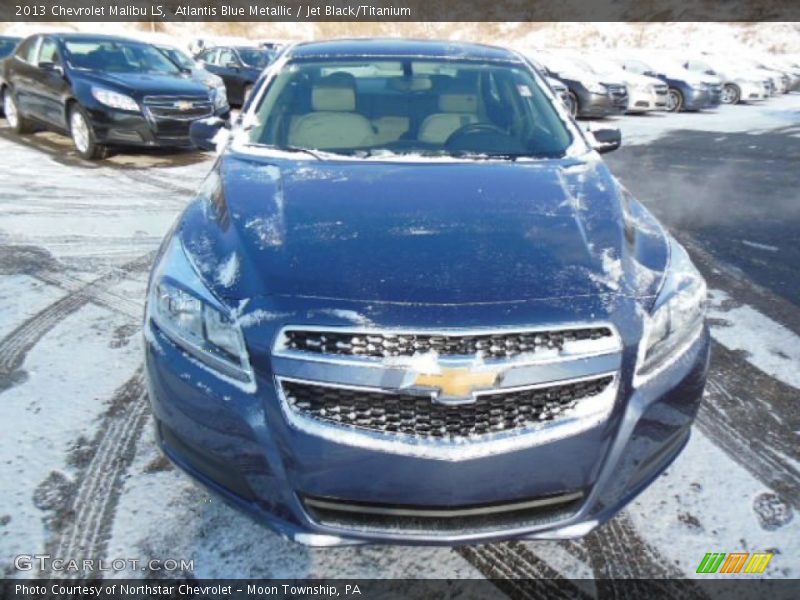 Atlantis Blue Metallic / Jet Black/Titanium 2013 Chevrolet Malibu LS