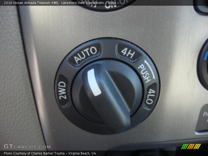 Controls of 2010 Armada Titanium 4WD