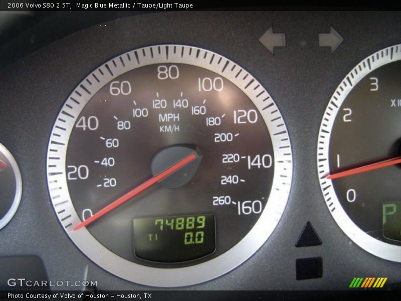 Magic Blue Metallic / Taupe/Light Taupe 2006 Volvo S80 2.5T