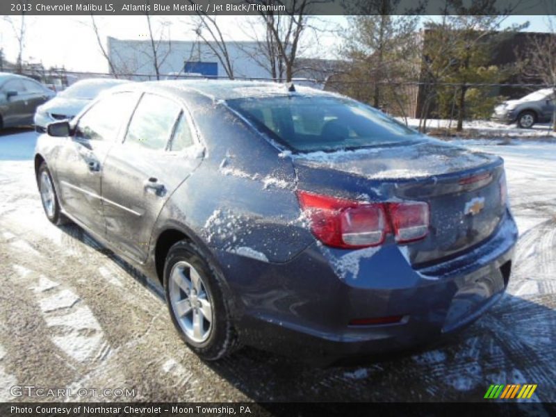 Atlantis Blue Metallic / Jet Black/Titanium 2013 Chevrolet Malibu LS