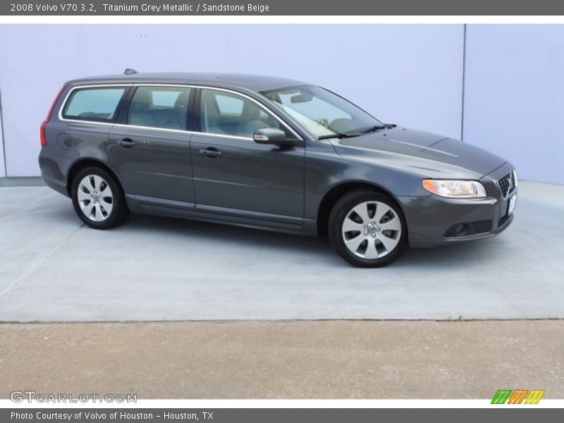 Titanium Grey Metallic / Sandstone Beige 2008 Volvo V70 3.2