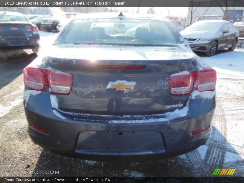 Atlantis Blue Metallic / Jet Black/Titanium 2013 Chevrolet Malibu LS