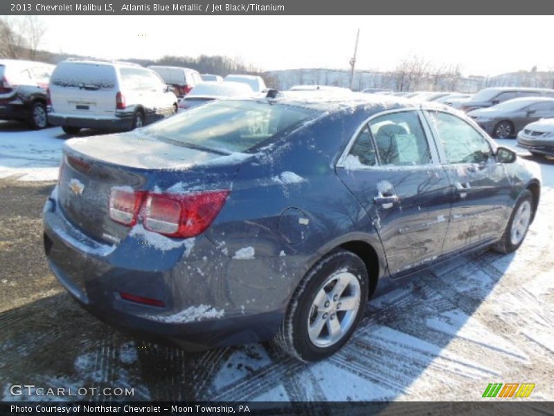 Atlantis Blue Metallic / Jet Black/Titanium 2013 Chevrolet Malibu LS