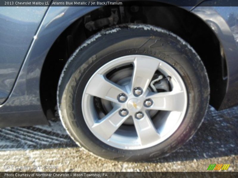 Atlantis Blue Metallic / Jet Black/Titanium 2013 Chevrolet Malibu LS