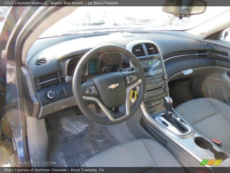 Atlantis Blue Metallic / Jet Black/Titanium 2013 Chevrolet Malibu LS