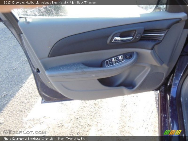 Atlantis Blue Metallic / Jet Black/Titanium 2013 Chevrolet Malibu LS