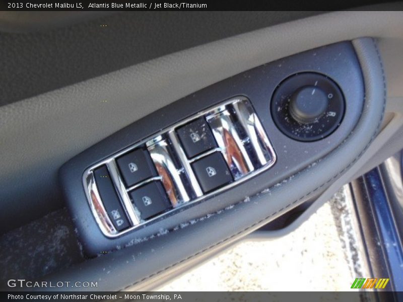 Atlantis Blue Metallic / Jet Black/Titanium 2013 Chevrolet Malibu LS
