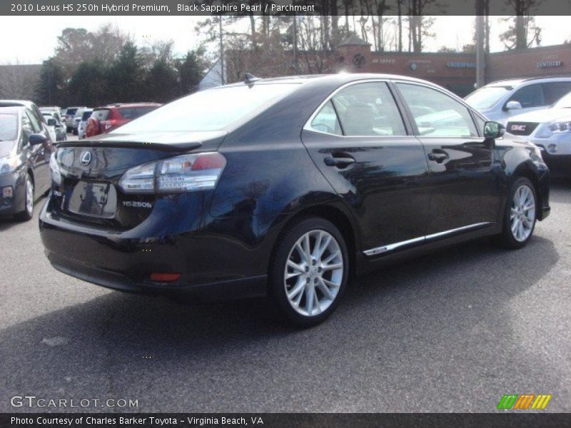 Black Sapphire Pearl / Parchment 2010 Lexus HS 250h Hybrid Premium