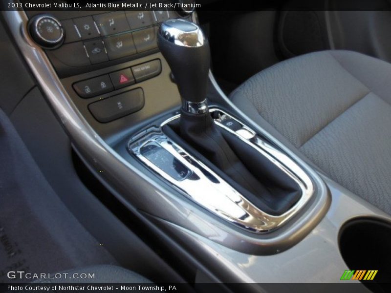 Atlantis Blue Metallic / Jet Black/Titanium 2013 Chevrolet Malibu LS