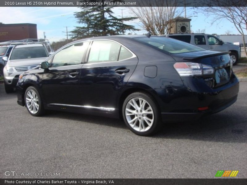 Black Sapphire Pearl / Parchment 2010 Lexus HS 250h Hybrid Premium