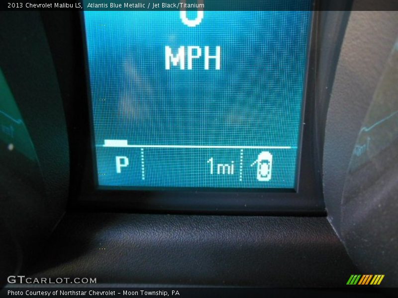 Atlantis Blue Metallic / Jet Black/Titanium 2013 Chevrolet Malibu LS