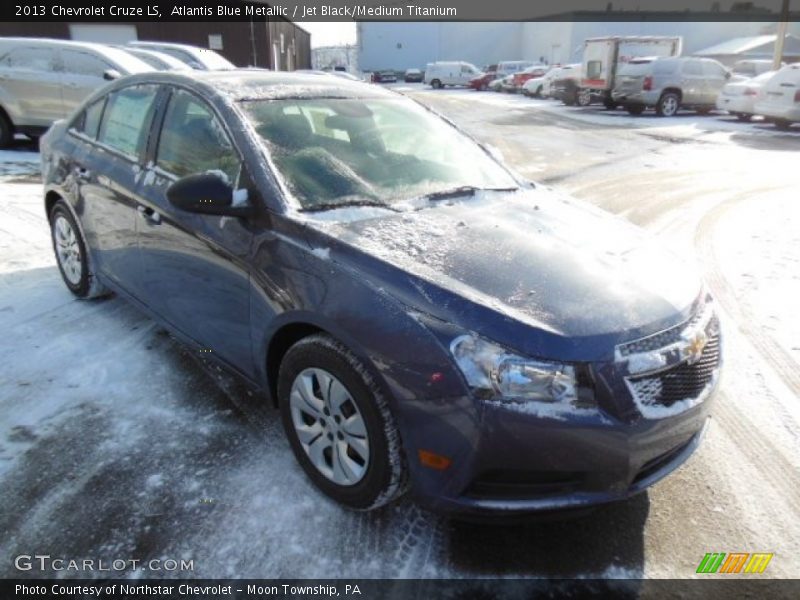 Atlantis Blue Metallic / Jet Black/Medium Titanium 2013 Chevrolet Cruze LS