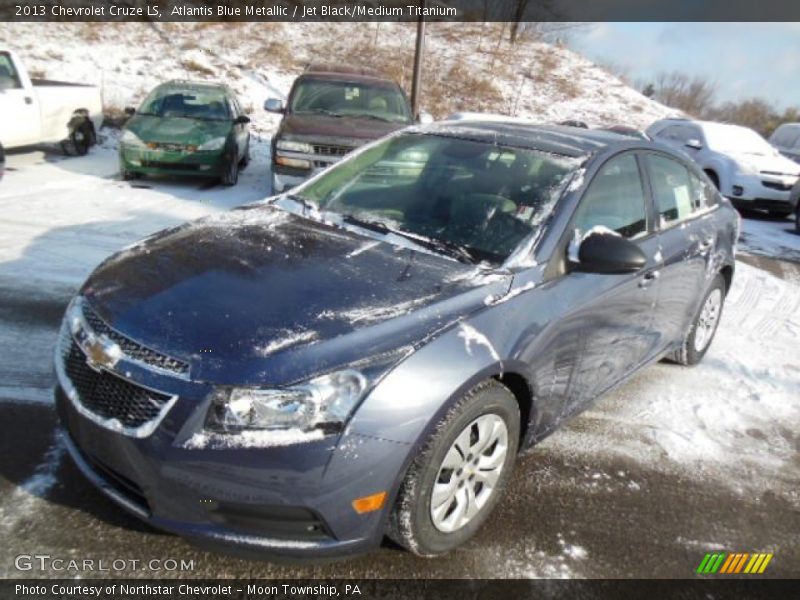 Atlantis Blue Metallic / Jet Black/Medium Titanium 2013 Chevrolet Cruze LS