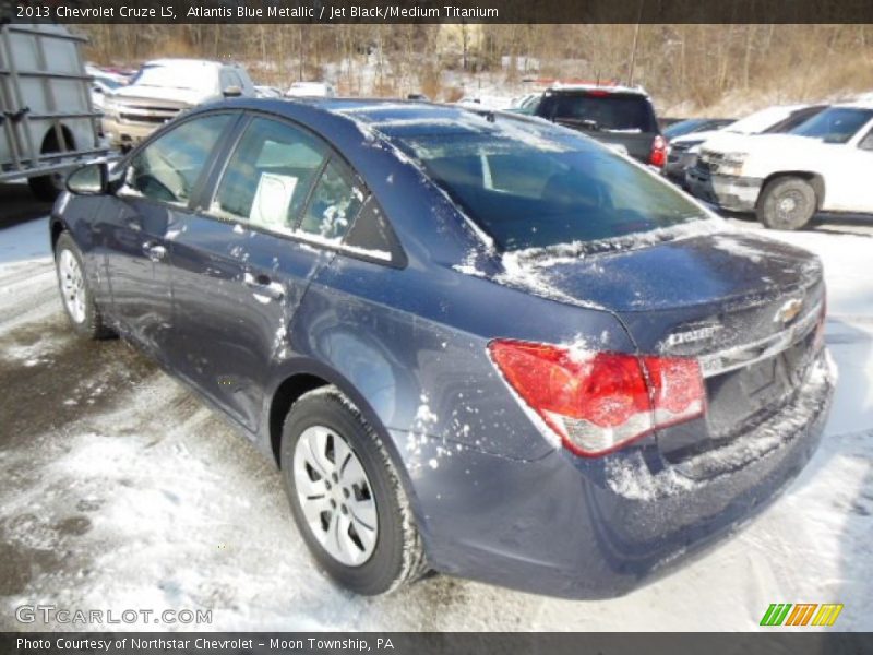 Atlantis Blue Metallic / Jet Black/Medium Titanium 2013 Chevrolet Cruze LS