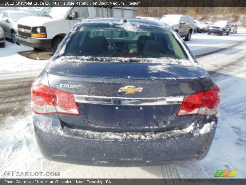 Atlantis Blue Metallic / Jet Black/Medium Titanium 2013 Chevrolet Cruze LS