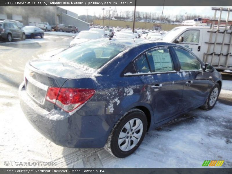Atlantis Blue Metallic / Jet Black/Medium Titanium 2013 Chevrolet Cruze LS