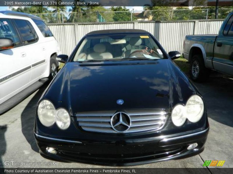 Black / Stone 2005 Mercedes-Benz CLK 320 Cabriolet