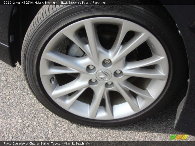 Black Sapphire Pearl / Parchment 2010 Lexus HS 250h Hybrid Premium