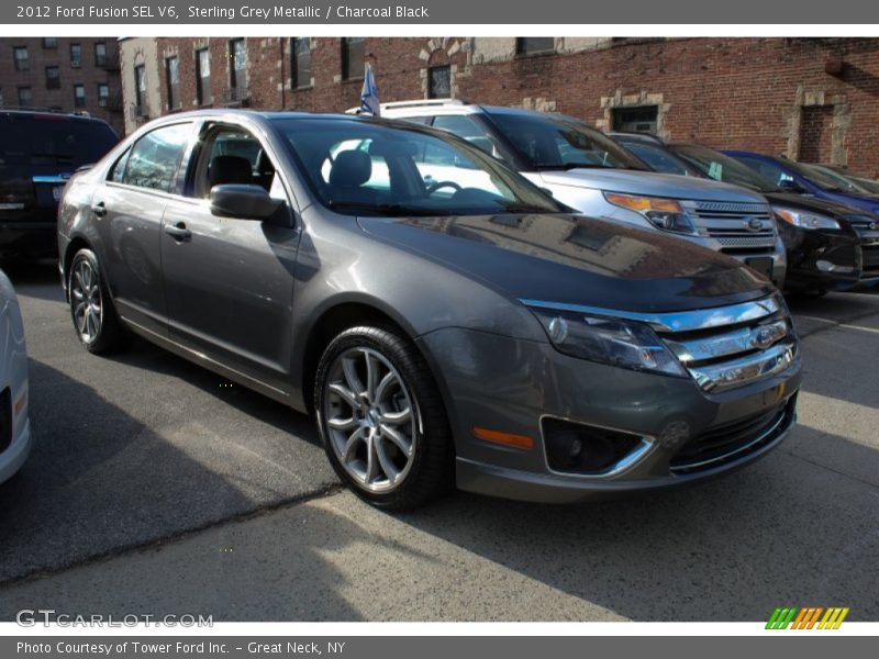 Sterling Grey Metallic / Charcoal Black 2012 Ford Fusion SEL V6