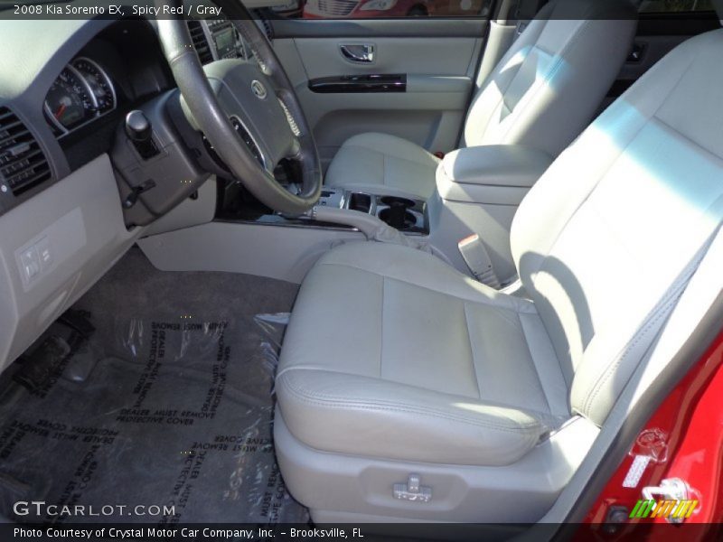Spicy Red / Gray 2008 Kia Sorento EX