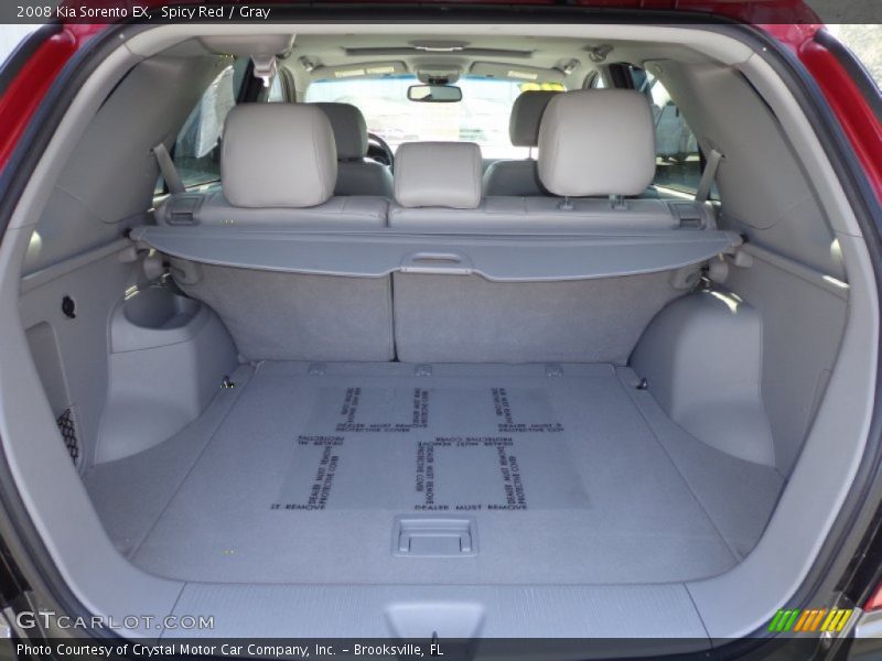 Spicy Red / Gray 2008 Kia Sorento EX