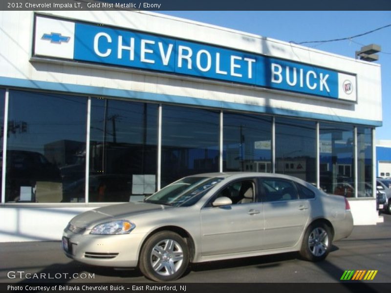 Gold Mist Metallic / Ebony 2012 Chevrolet Impala LT