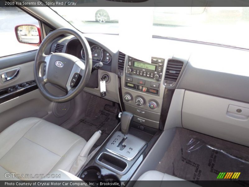 Spicy Red / Gray 2008 Kia Sorento EX