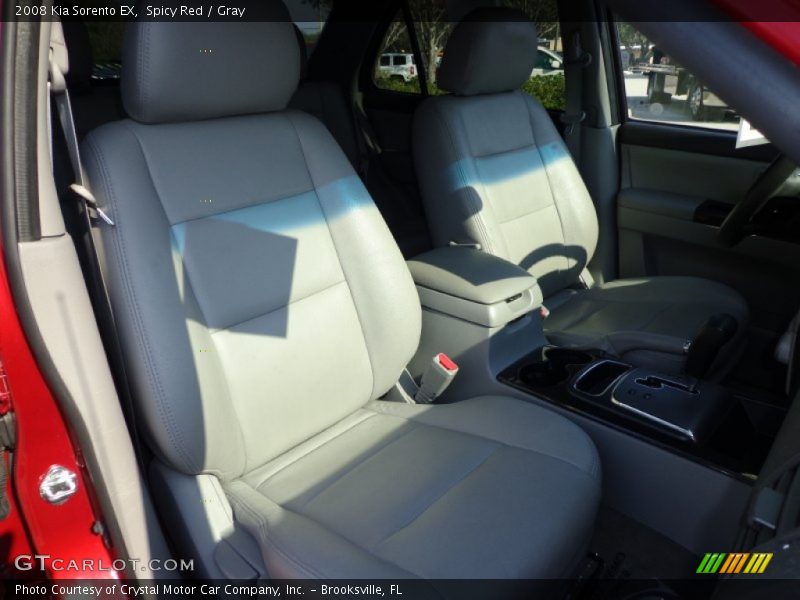 Spicy Red / Gray 2008 Kia Sorento EX